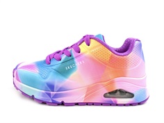 Skechers purple multi prism burst sneaker